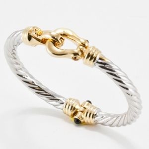 T&J Designs Jewelry - Stainless Horse Shoe Bangle-J062 T&J Designs Jewelry - Stainless Horse Shoe Bangle-J062